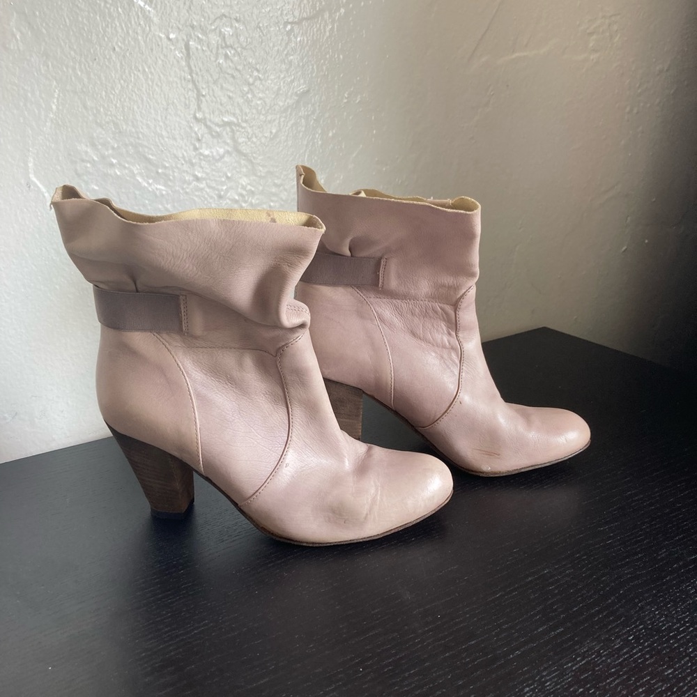 Leather boots